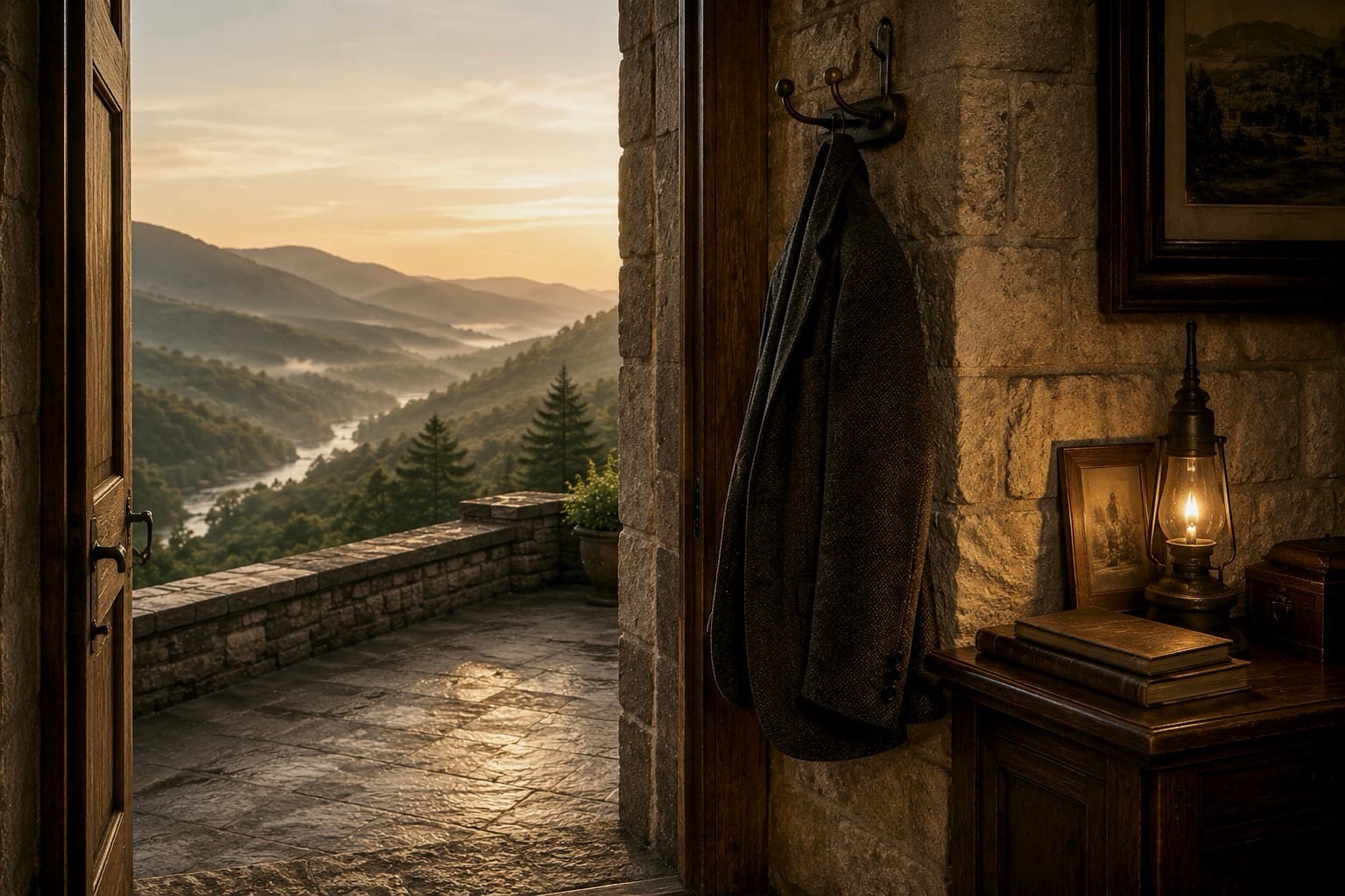 Coat by the Door